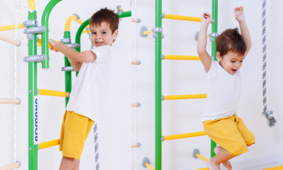 Is having wall bars in kids' rooms beneficial for child development?